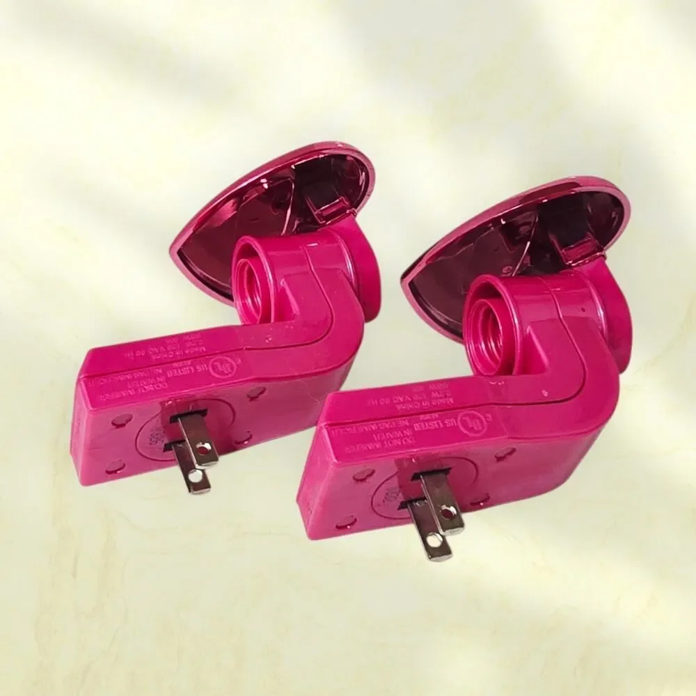 Set Of 2 Bath & Body Works Wallflowers Pinkesh Red Heart Plug In Diffuser Plugin - Picture 3 of 6